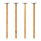 Scandi Oak Table Legs (Set of 4)