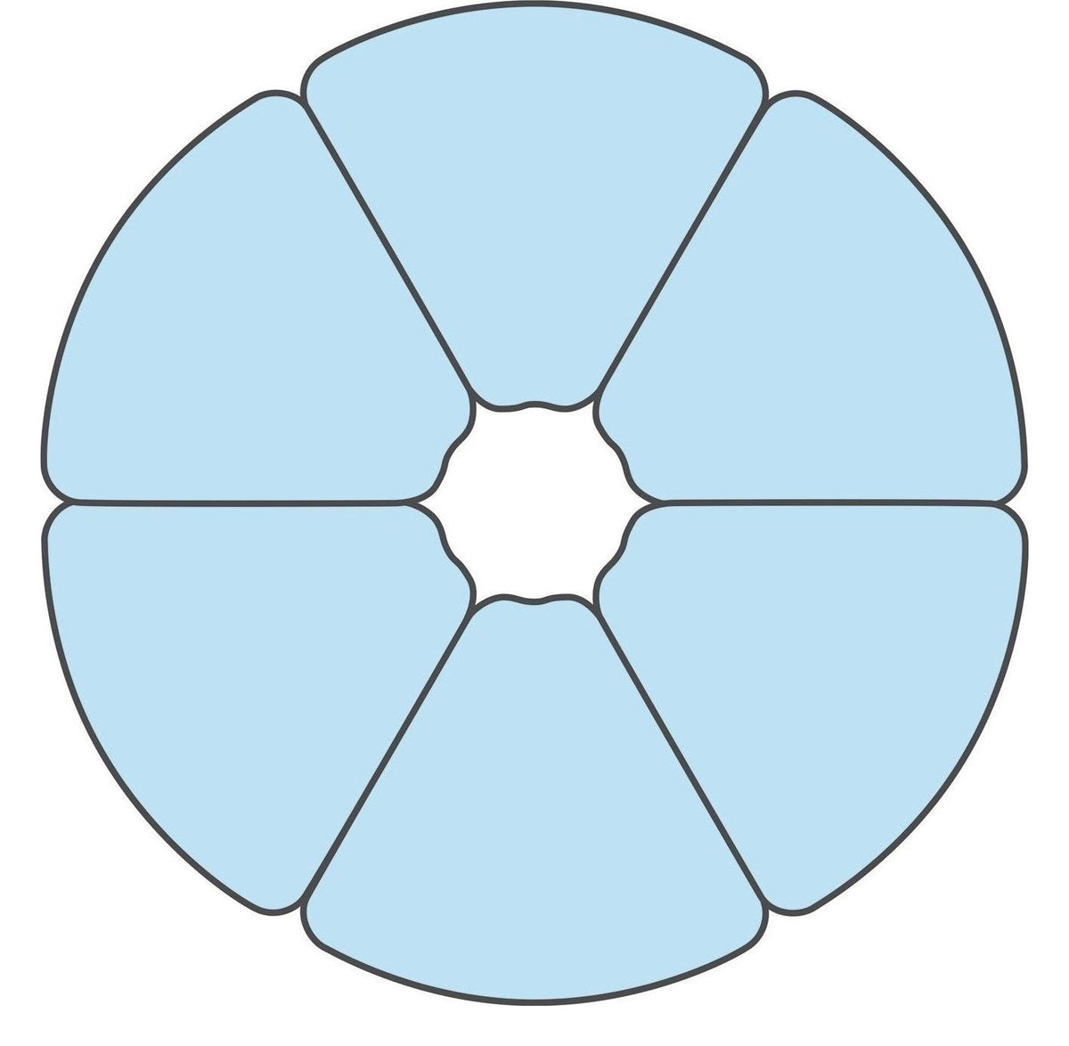 Segga Shaped Classroom Table, view 3