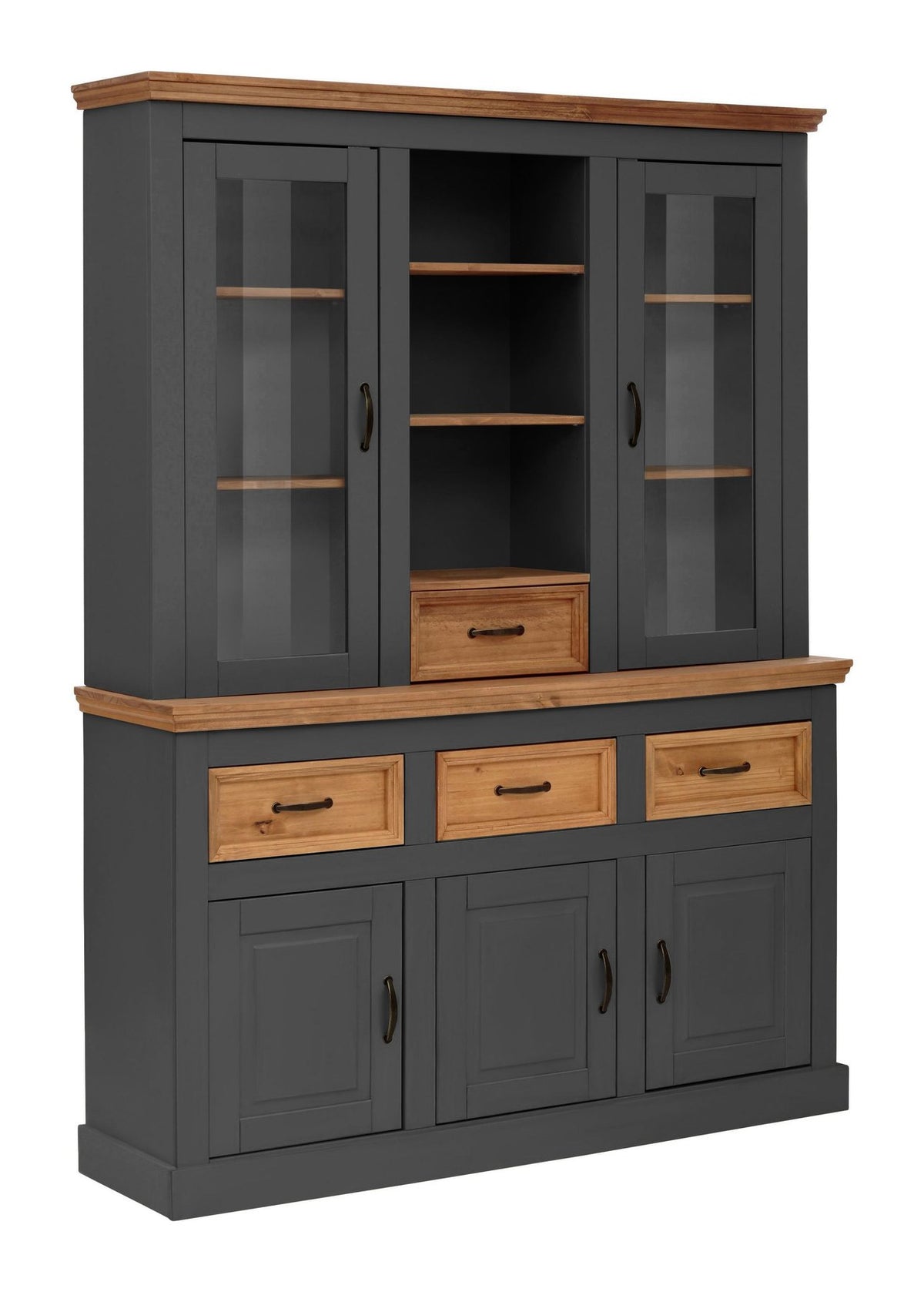 Selma Buffet 3 Door 3 Drawer 2 Glass Door 1 Drawer
