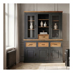 Selma Buffet 3 Door 3 Drawer 2 Glass Door 1 Drawer, view 11