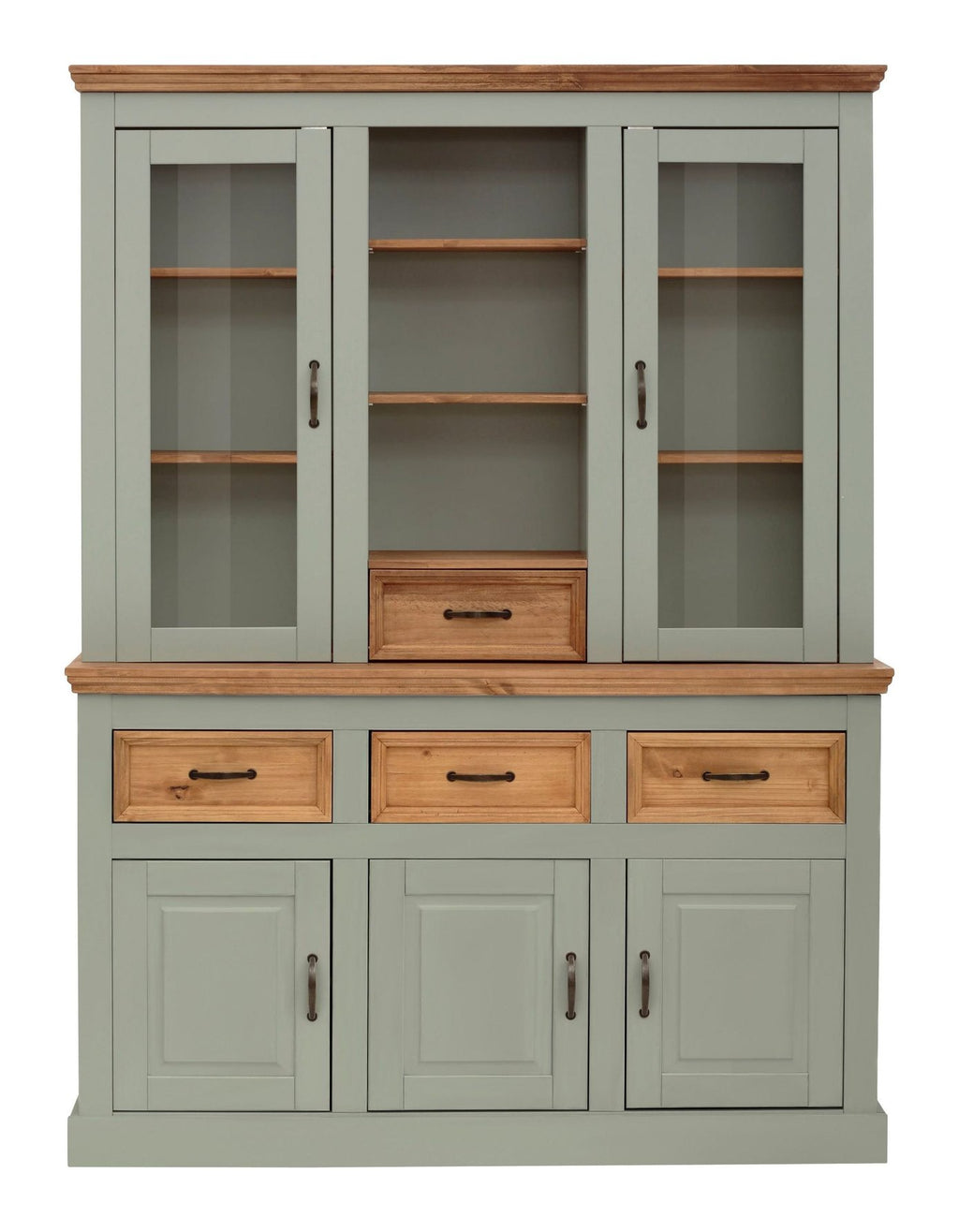 Selma Buffet 3 Door 3 Drawer 2 Glass Door 1 Drawer, view 13