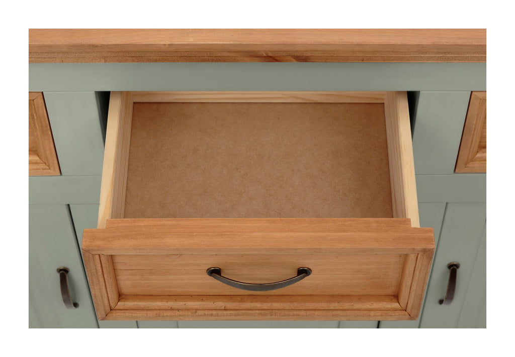 Selma Buffet 3 Door 3 Drawer 2 Glass Door 1 Drawer, view 16