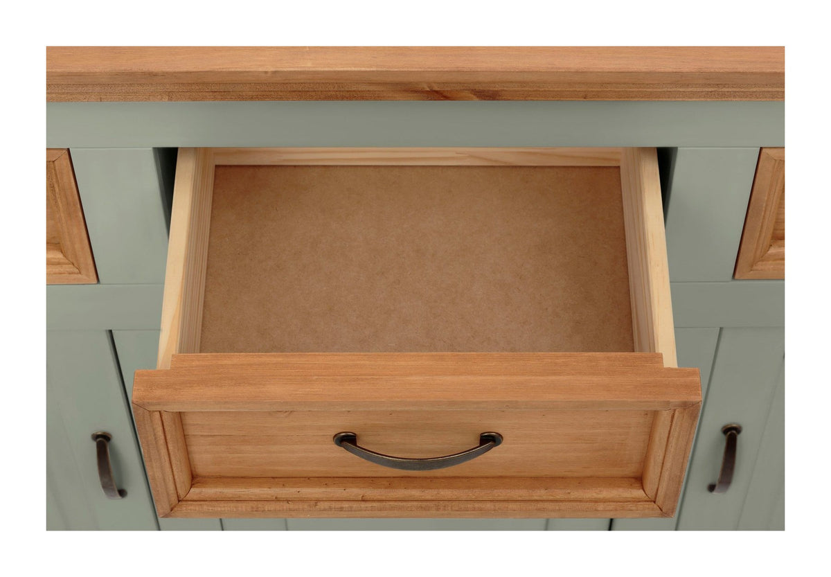 Selma Buffet 3 Door 3 Drawer 2 Glass Door 1 Drawer, view 16
