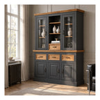 Selma Buffet 3 Door 3 Drawer 2 Glass Door 1 Drawer, view 5