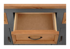 Selma Buffet 3 Door 3 Drawer 2 Glass Door 1 Drawer, view 9