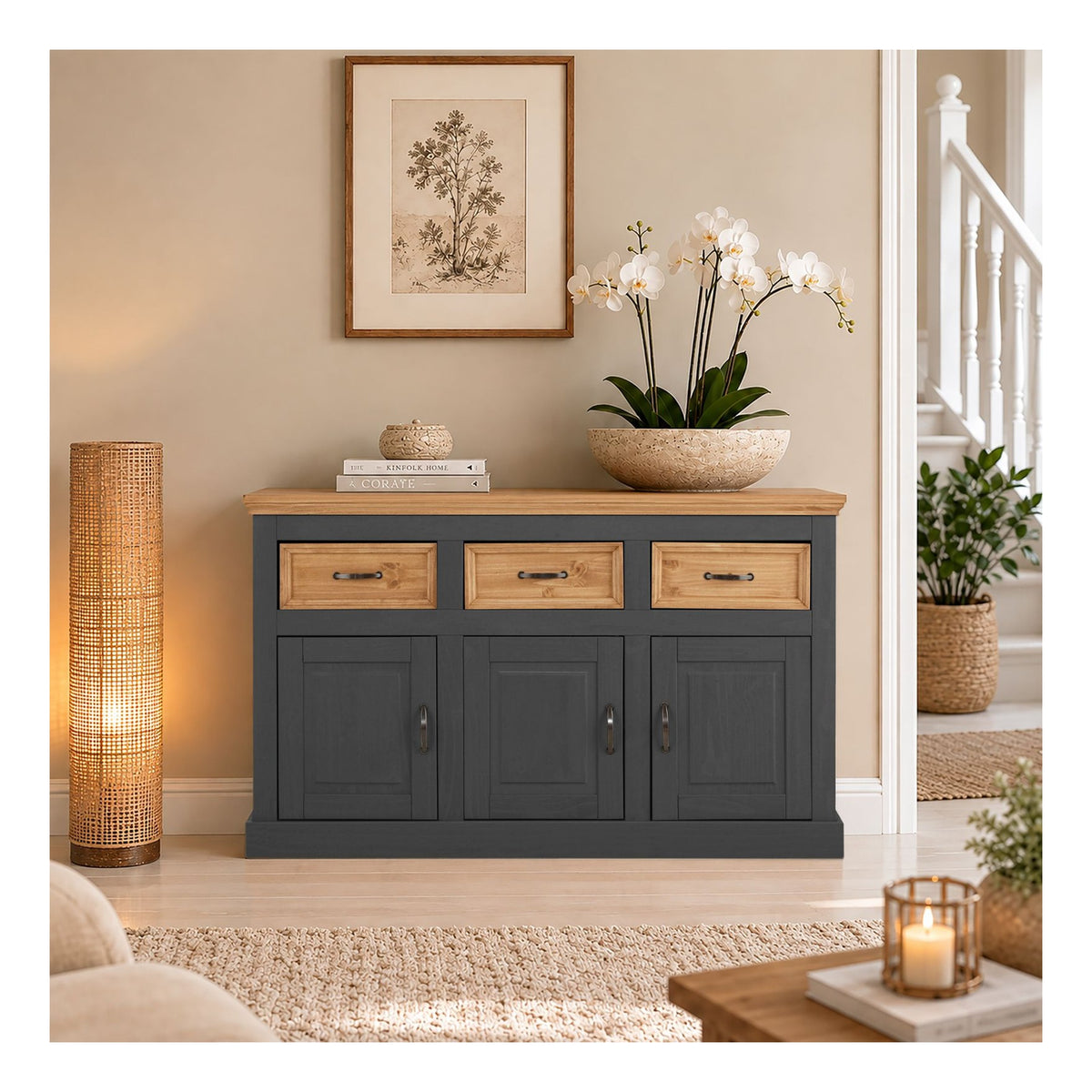 Selma Sideboard 3 Door 3 Drawer, view 13