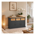 Selma Sideboard 3 Door 3 Drawer, view 6
