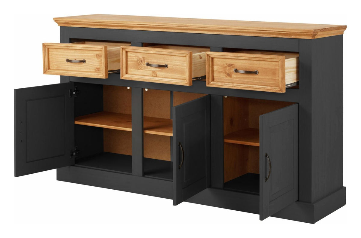 Selma Sideboard 3 Door 3 Drawer, view 8