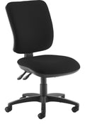 Senza Fabric Operator Chair in black, no arms
