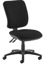 Senza Fabric Operator Chair in black, no arms