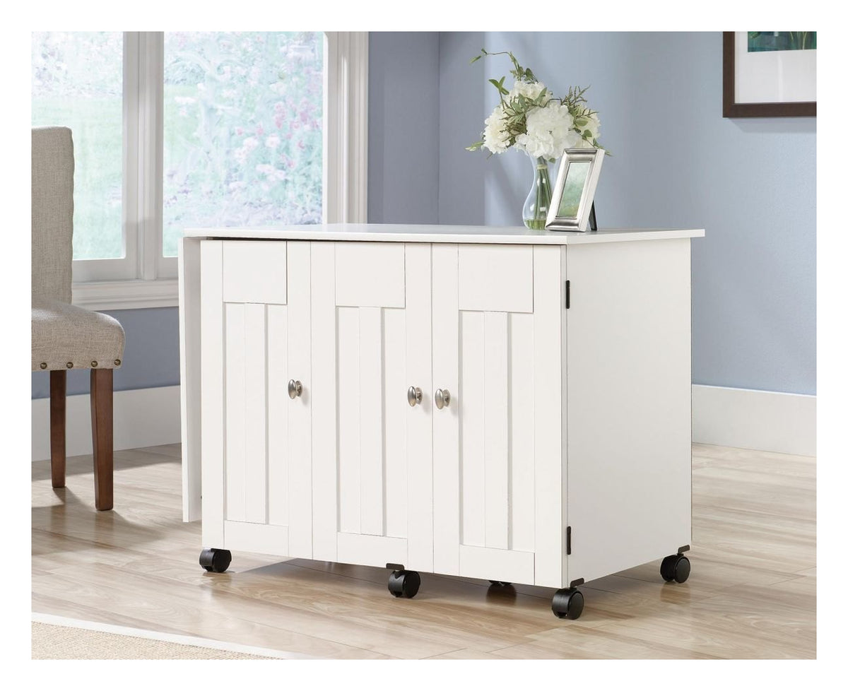 Sewing and Craft Cart in soft white, view 2