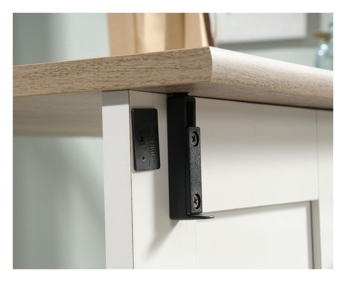 Sewing and Craft Cart in soft white and lintel oak, view 12