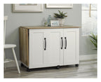 Sewing and Craft Cart in soft white and lintel oak, view 2