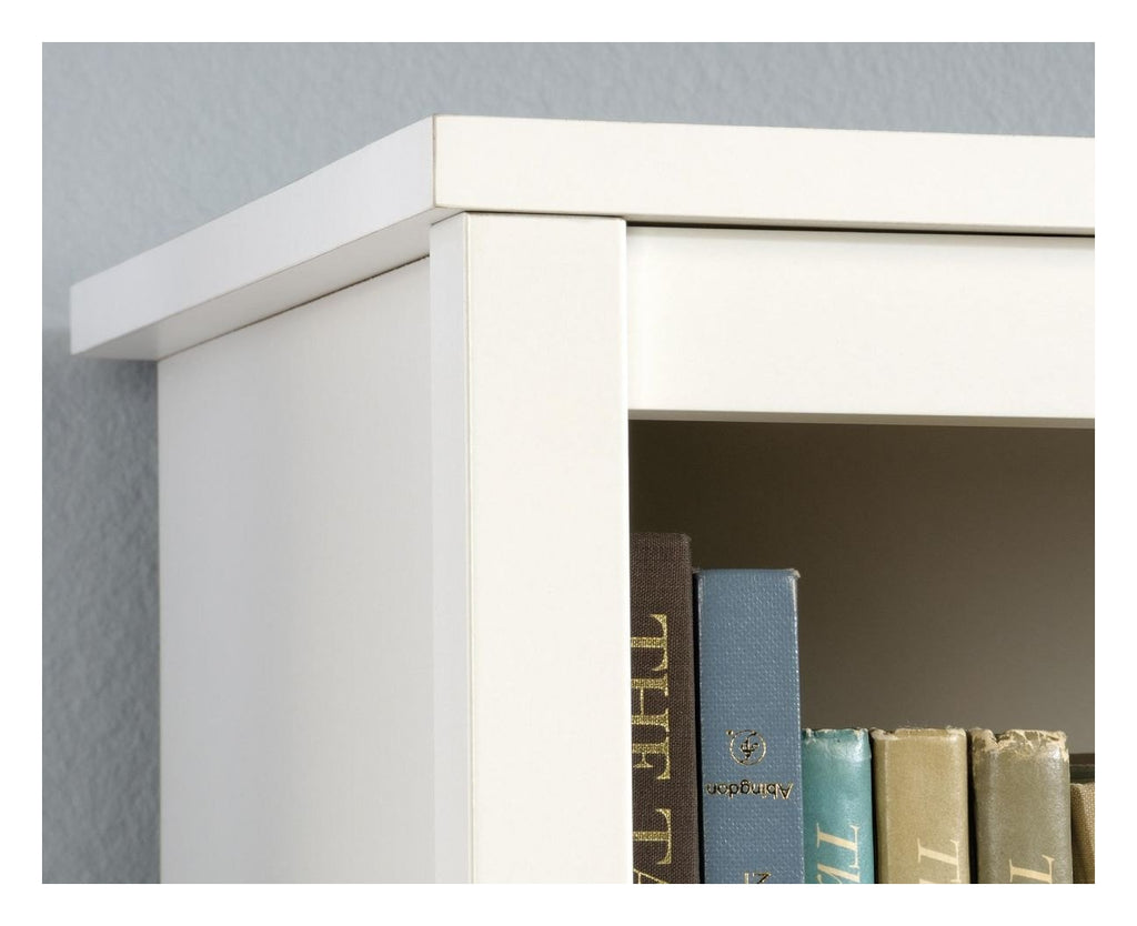 Shaker Style Bookcase with Doors in soft white, view 3