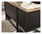 Shaker Style L-Shaped Desk in raven oak, view 10
