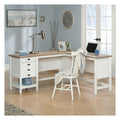 Shaker Style L-Shaped Desk in soft white