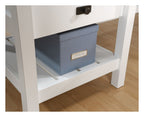 Shaker Style L-Shaped Desk in soft white, view 10