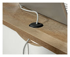 Shaker Style L-Shaped Desk in soft white, view 11