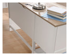 Shaker Style L-Shaped Desk in soft white, view 12