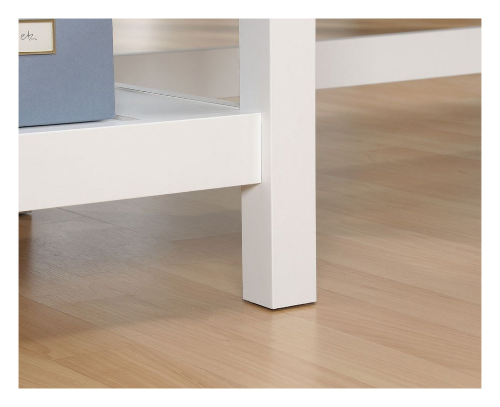 Shaker Style L-Shaped Desk in soft white, view 13