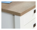 Shaker Style L-Shaped Desk in soft white, view 4