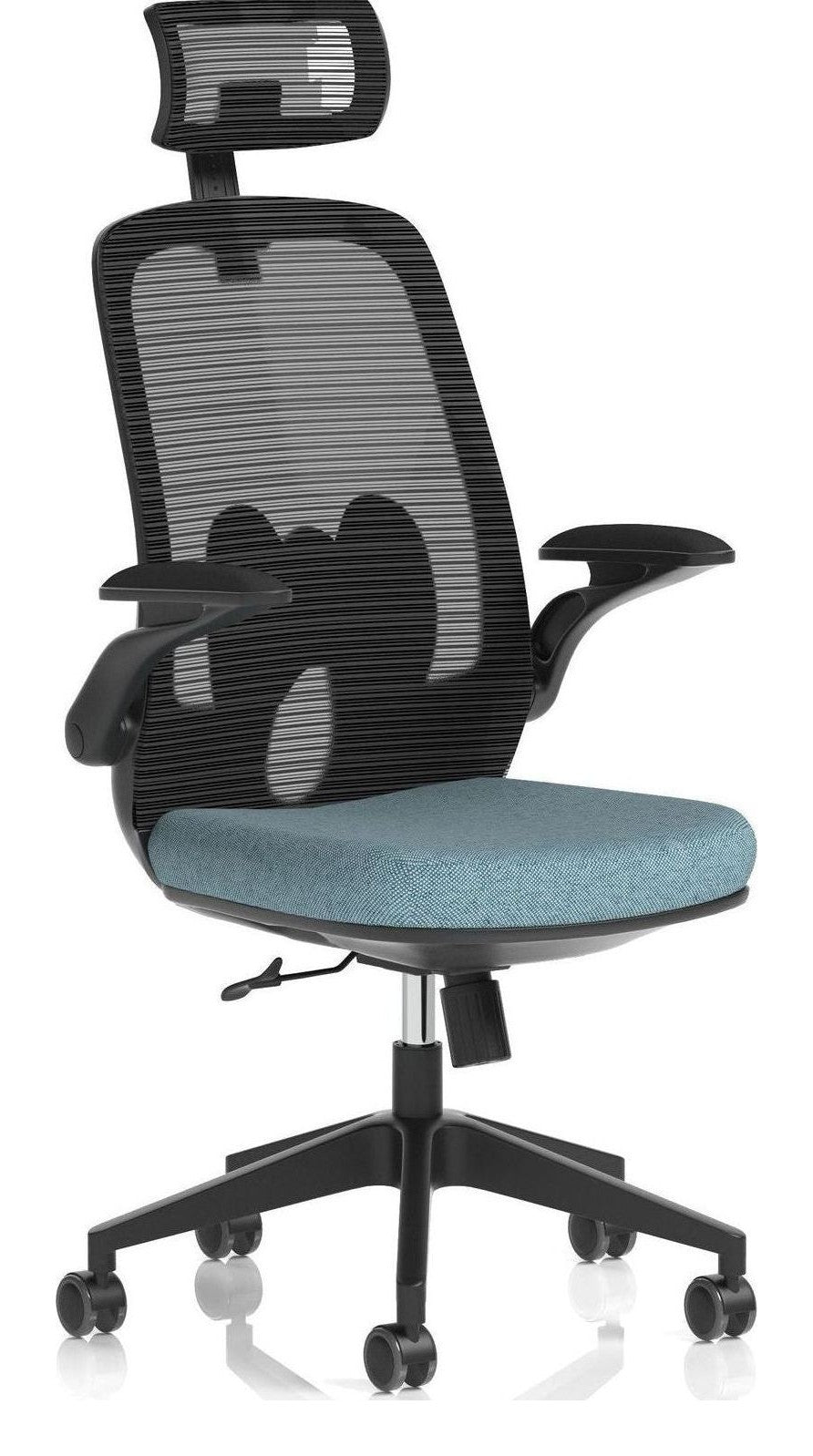 Sigma Bespoke Executive Mesh Chair with Folding Arms, rivet quench