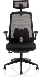 Sigma Executive Mesh Chair with Folding Arms, , another view 1