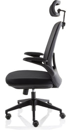 Sigma Executive Mesh Chair with Folding Arms, , another view 3