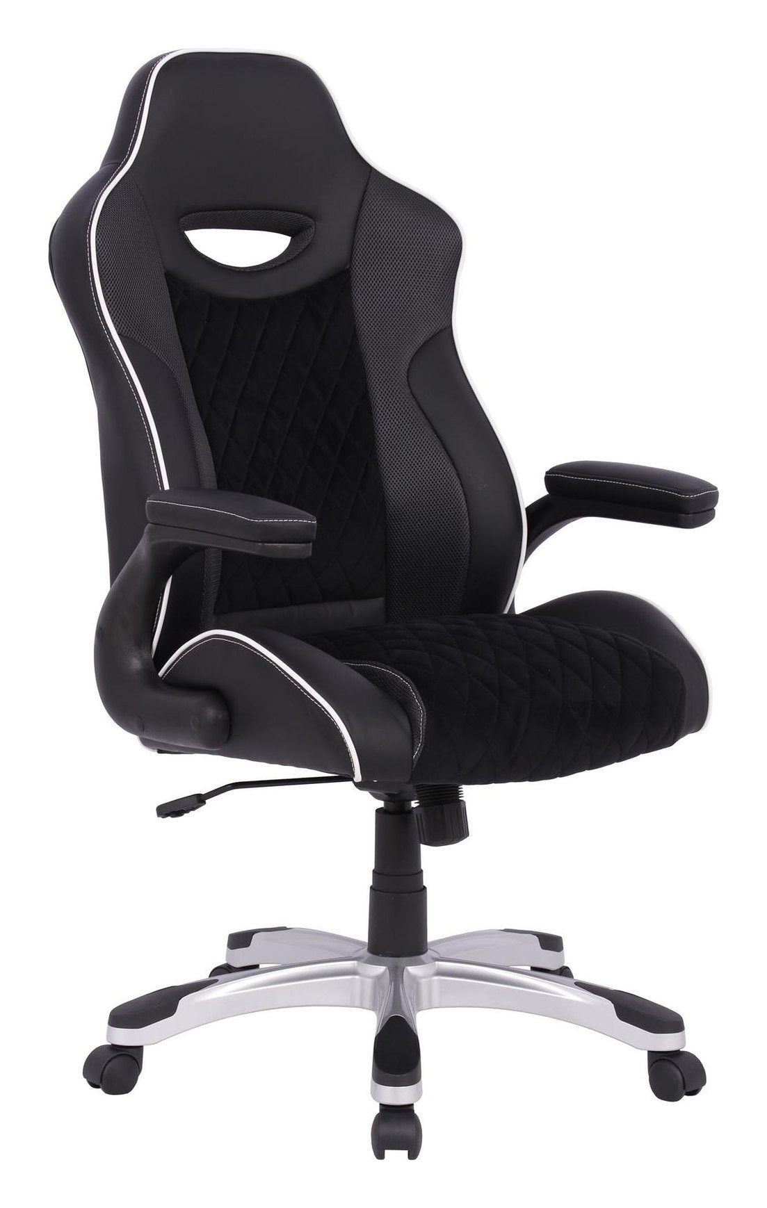 Silverstone Pro Gaming Chair Microfibre & Faux Leather, view 3