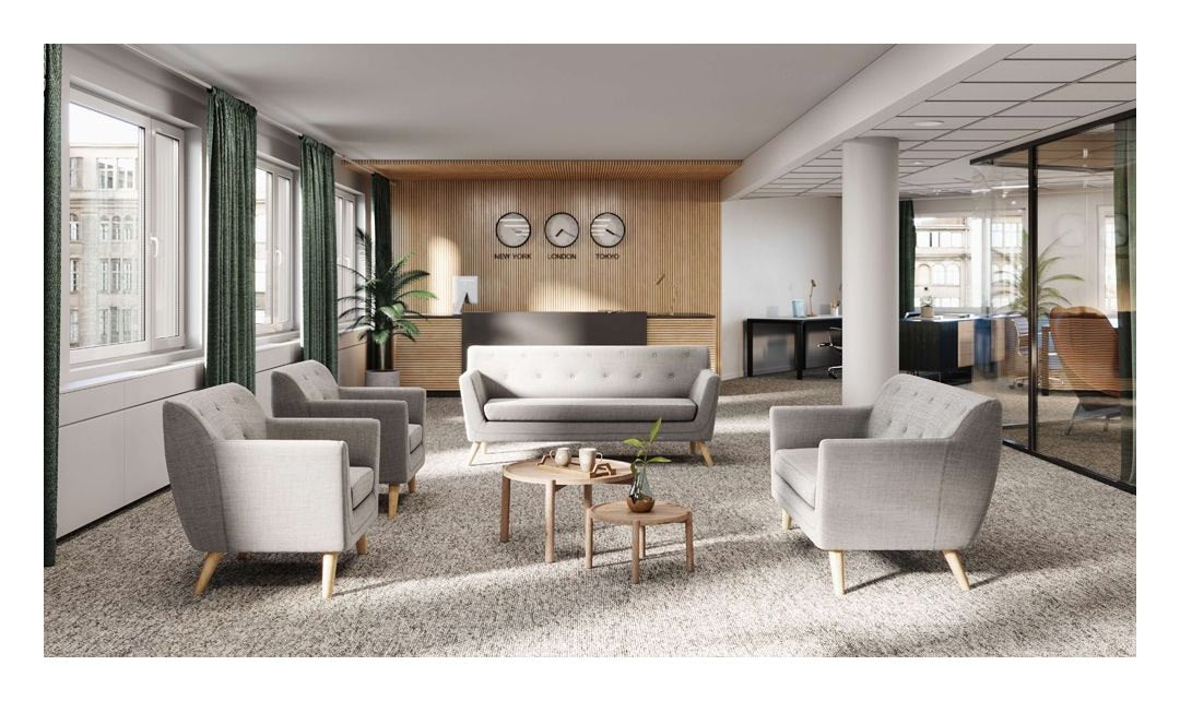 Skandi 2 Seater Sofa in grey, view 5