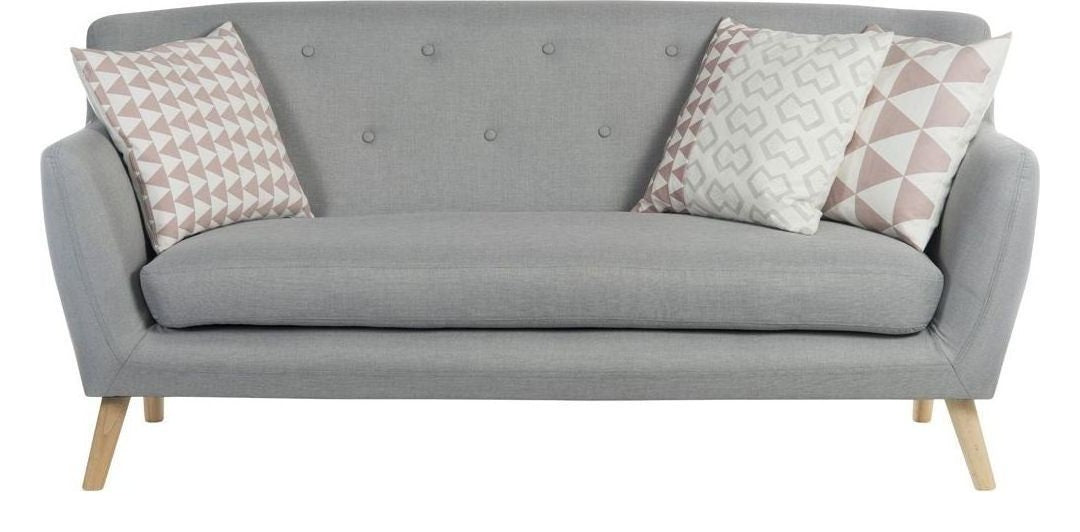 Skandi 3 Seater Sofa in grey, view 3