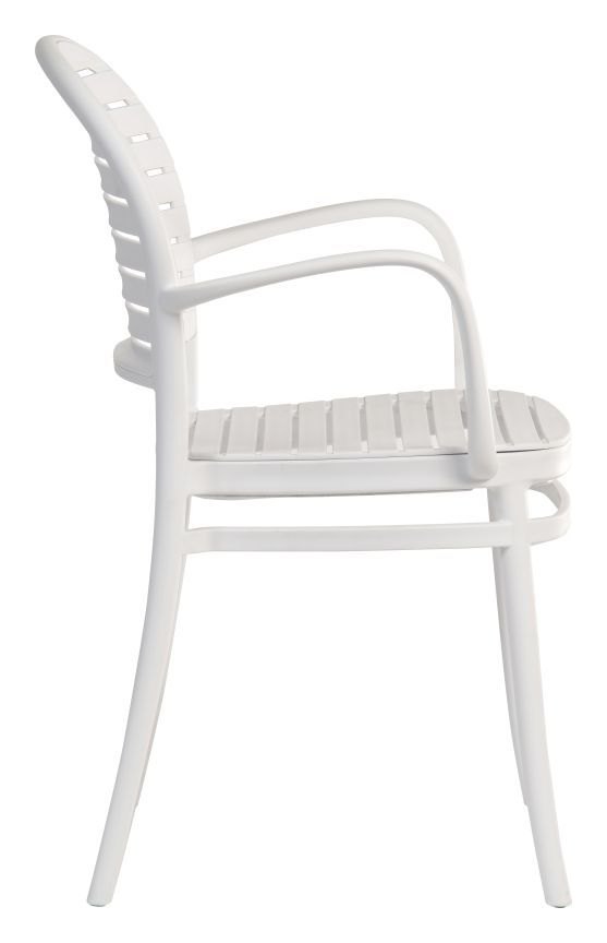 Skandi Cafe Armchair in white, view 3