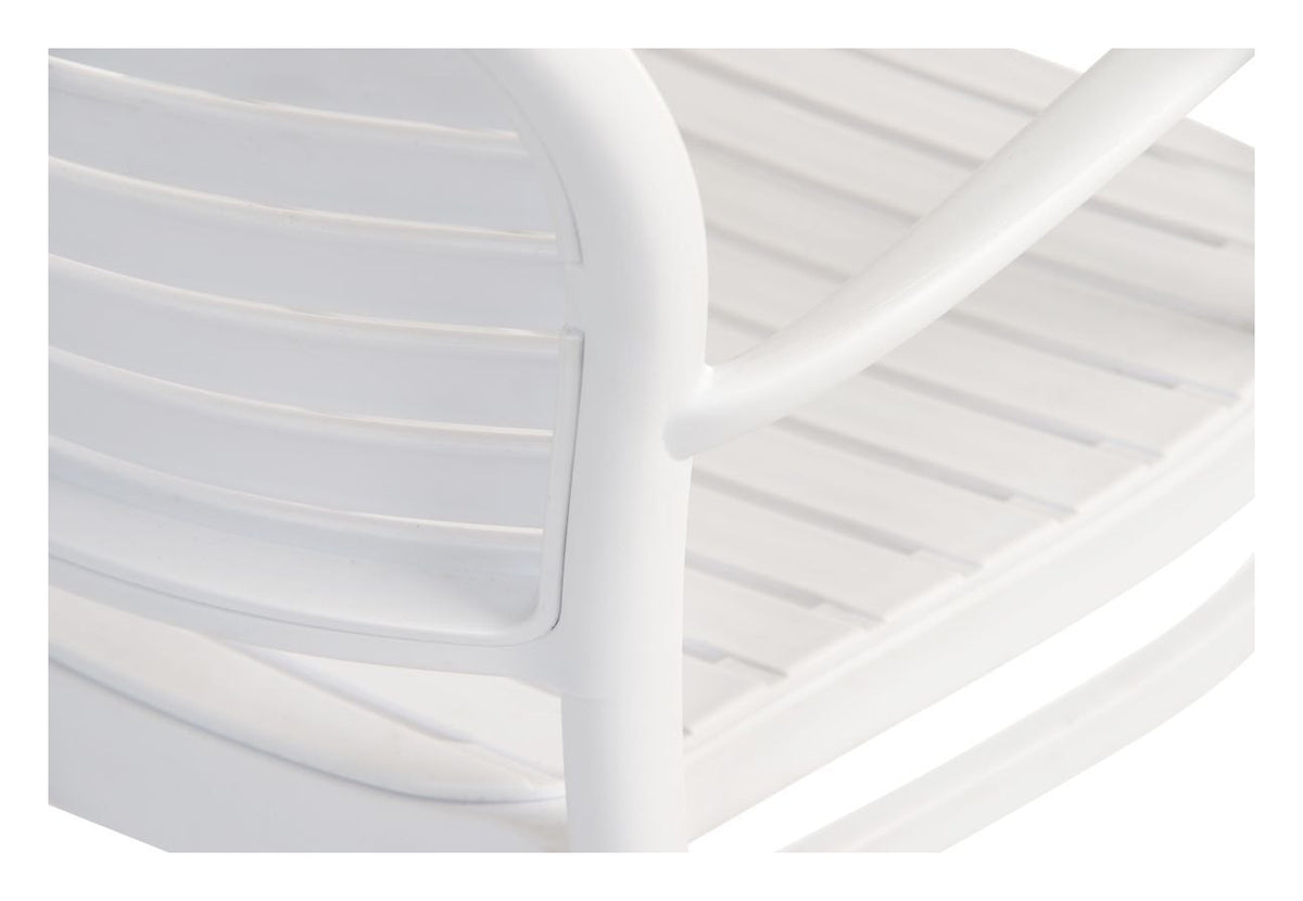 Skandi Cafe Armchair in white, view 5