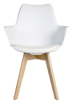 Skandi Dining Chair in white, view 2