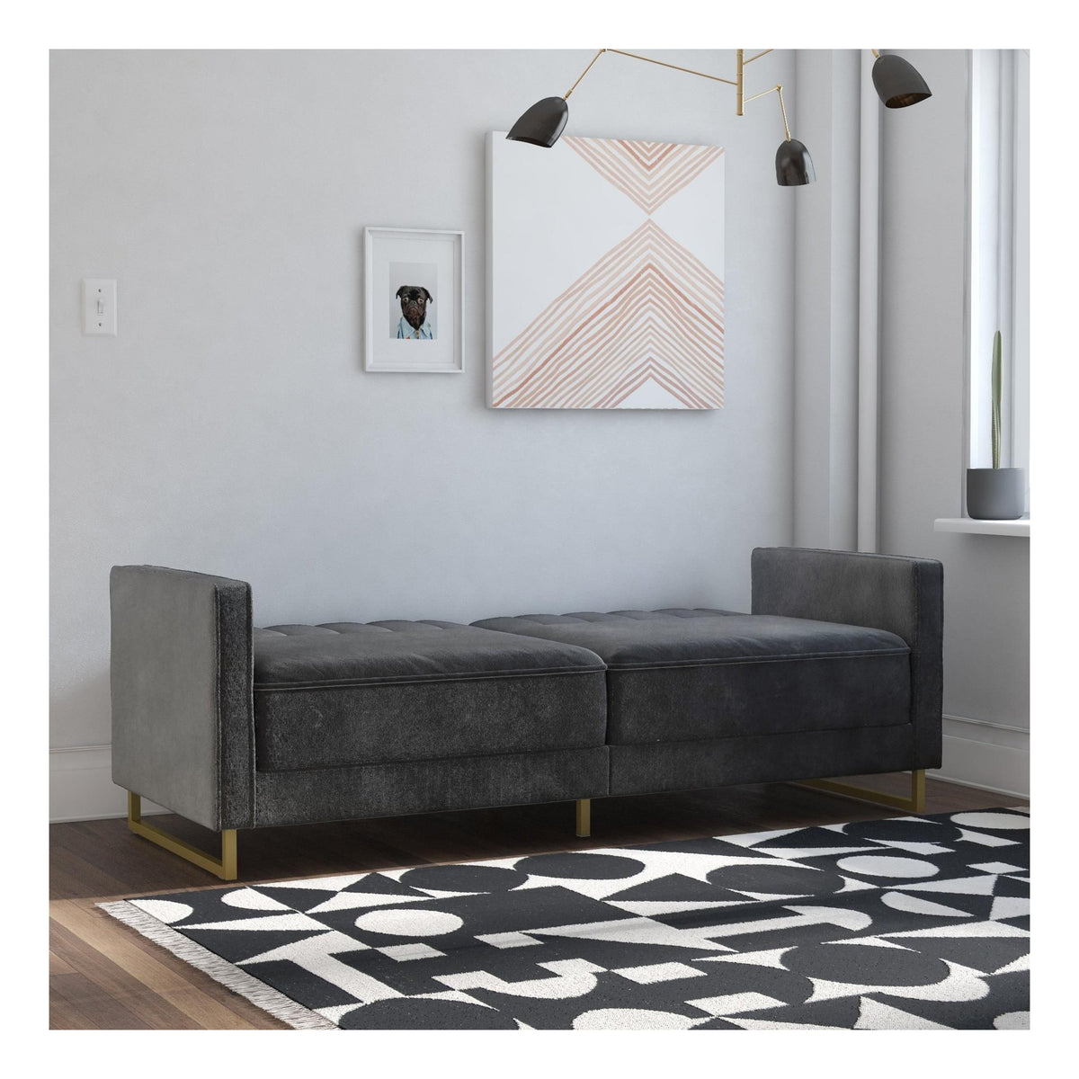 Skylar Sofa Bed Velvet, view 8
