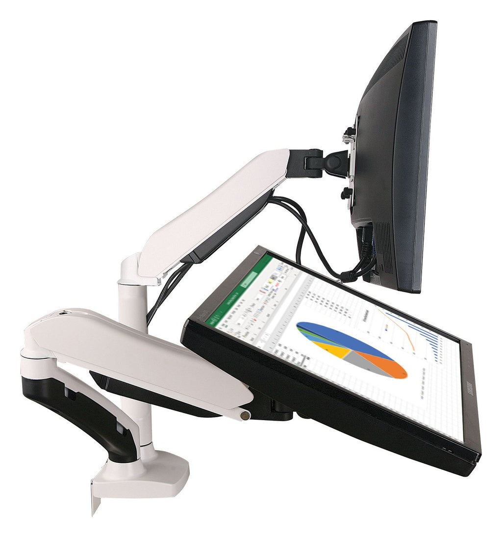Slimline Gas Spring Dual Monitor Arm, view 3