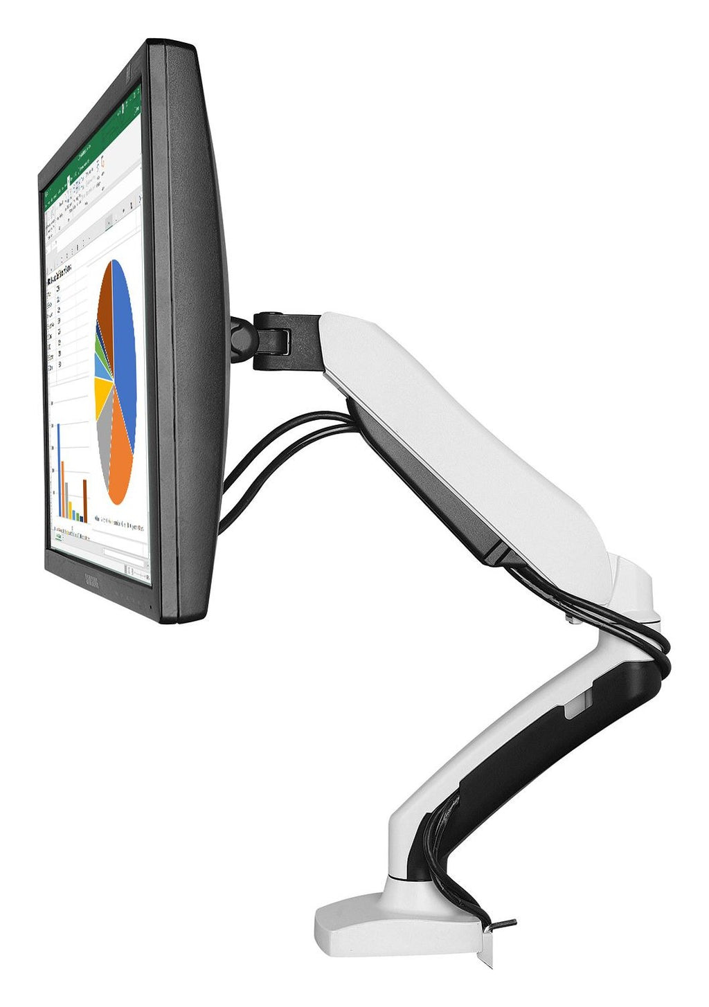 Slimline Gas Spring Single Monitor Arm, view 2