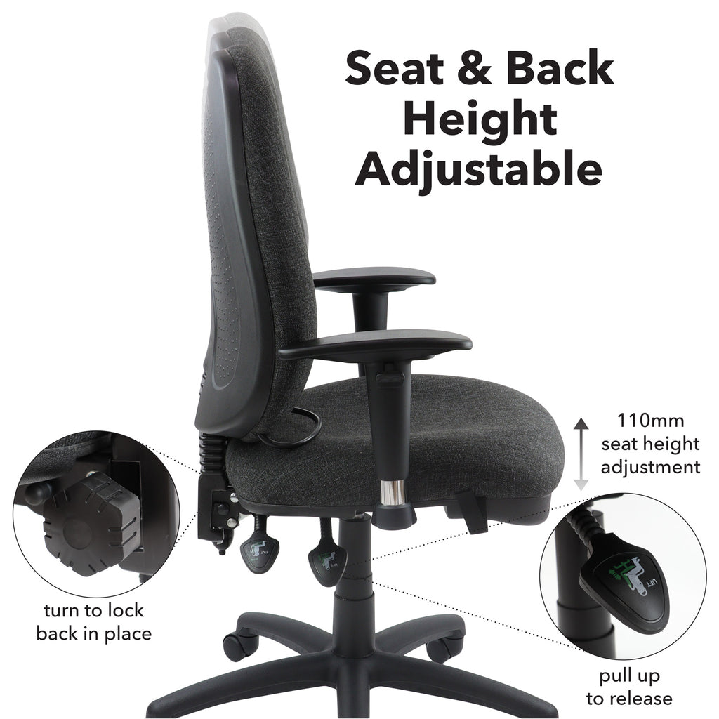 Sofia Fabric Operator Chair detail