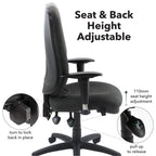 Sofia Fabric Operator Chair detail
