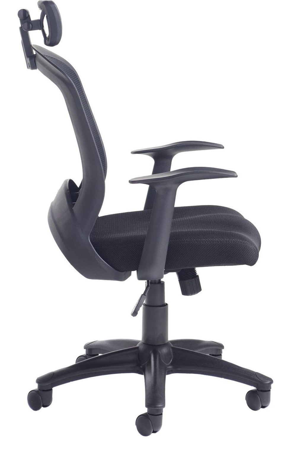 Solaris Mesh Operator Chair in black from the side