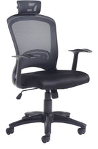 Solaris Mesh Operator Chair in black
