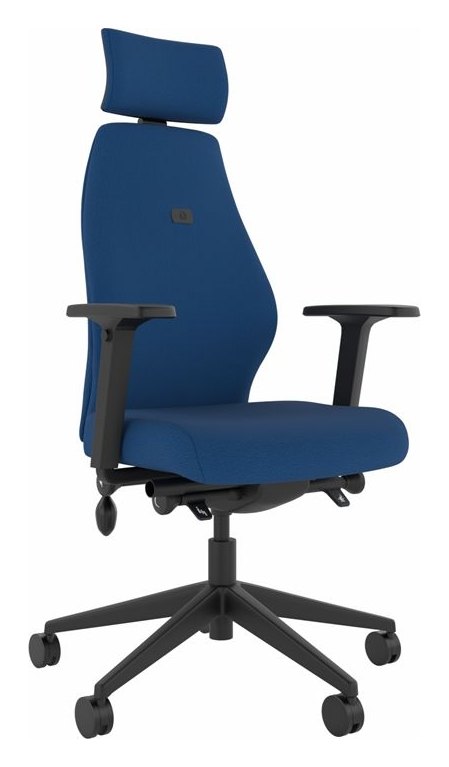 Solo High Back Large Seat Ergonomic Chair with Headrest, view 11
