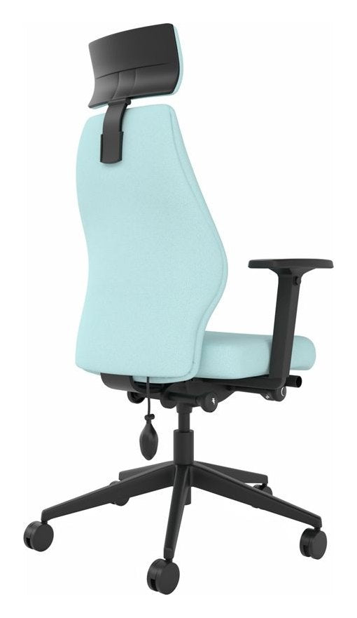 Solo High Back Large Seat Ergonomic Chair with Headrest, view 4