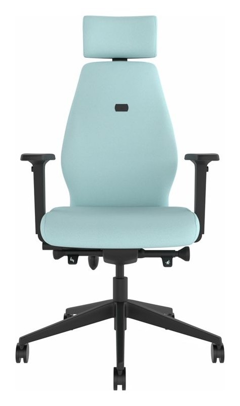 Solo High Back Large Seat Ergonomic Chair with Headrest, view 2