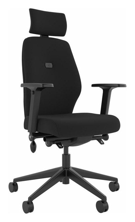 Solo Medium Back Large Seat Ergonomic Chair with Headrest, view 12