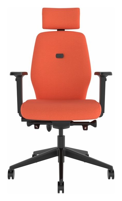 Solo Medium Back Large Seat Ergonomic Chair with Headrest, view 2