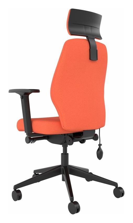 Solo Medium Back Small Seat Ergonomic Chair with Headrest, view 8