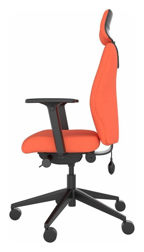 Solo Medium Back Small Seat Ergonomic Chair with Headrest, view 6