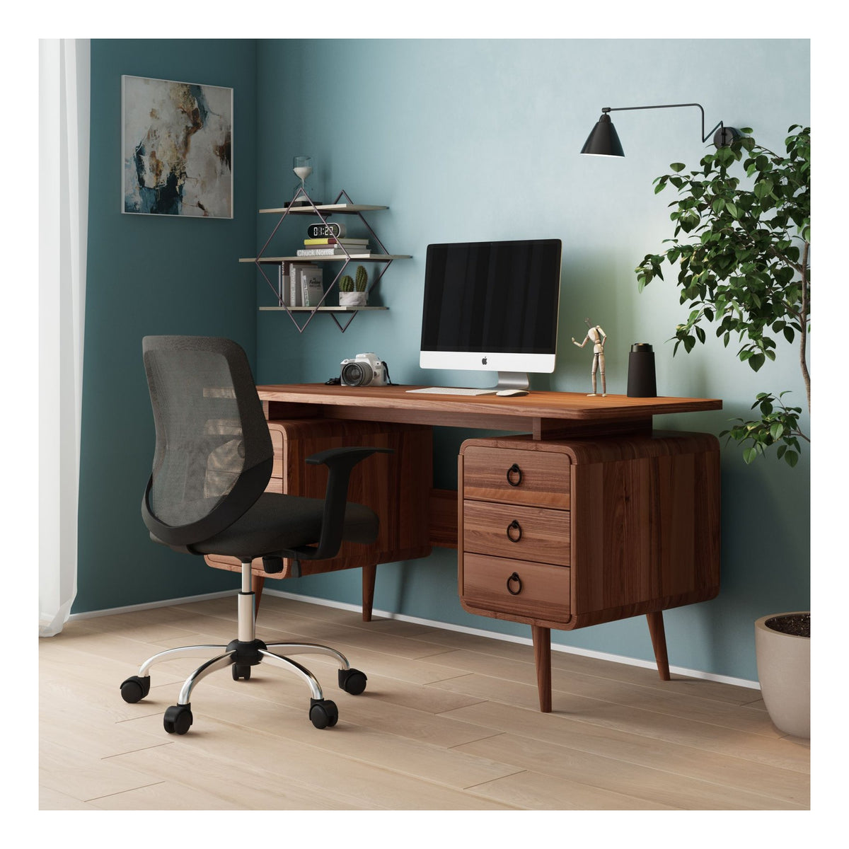 Somerset Classic Style Office Desk, view 3
