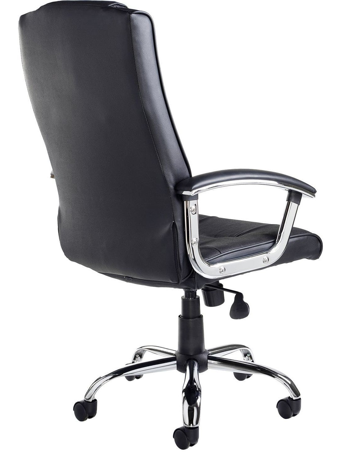 Somerset Leather Executive Chair in black from the back